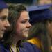 A graduate sheds a tear during Pioneer's 2013 graduation ceremony, Thursday June 6. Courtney Sacco I AnnArbor.com
